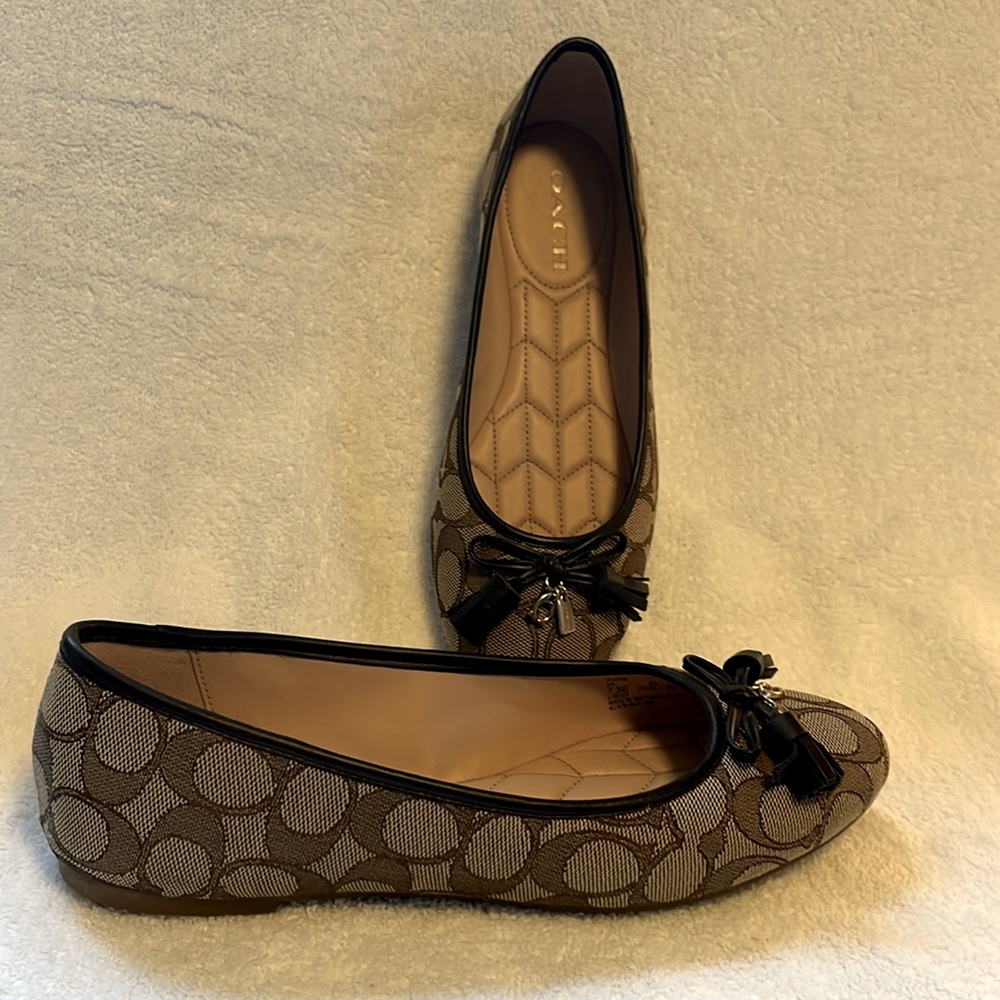 Coach signature flats